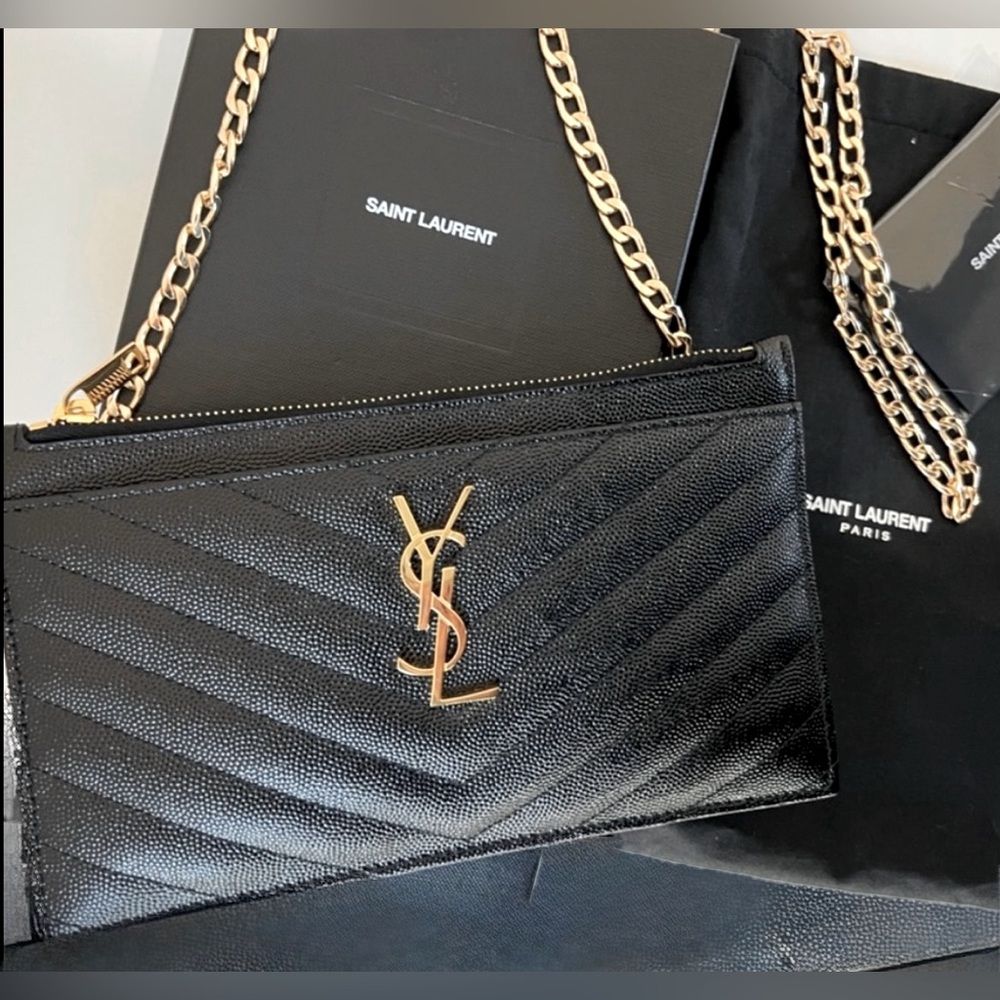 YSL clutch (authentic, dust bag included) convertible crossbody accessories